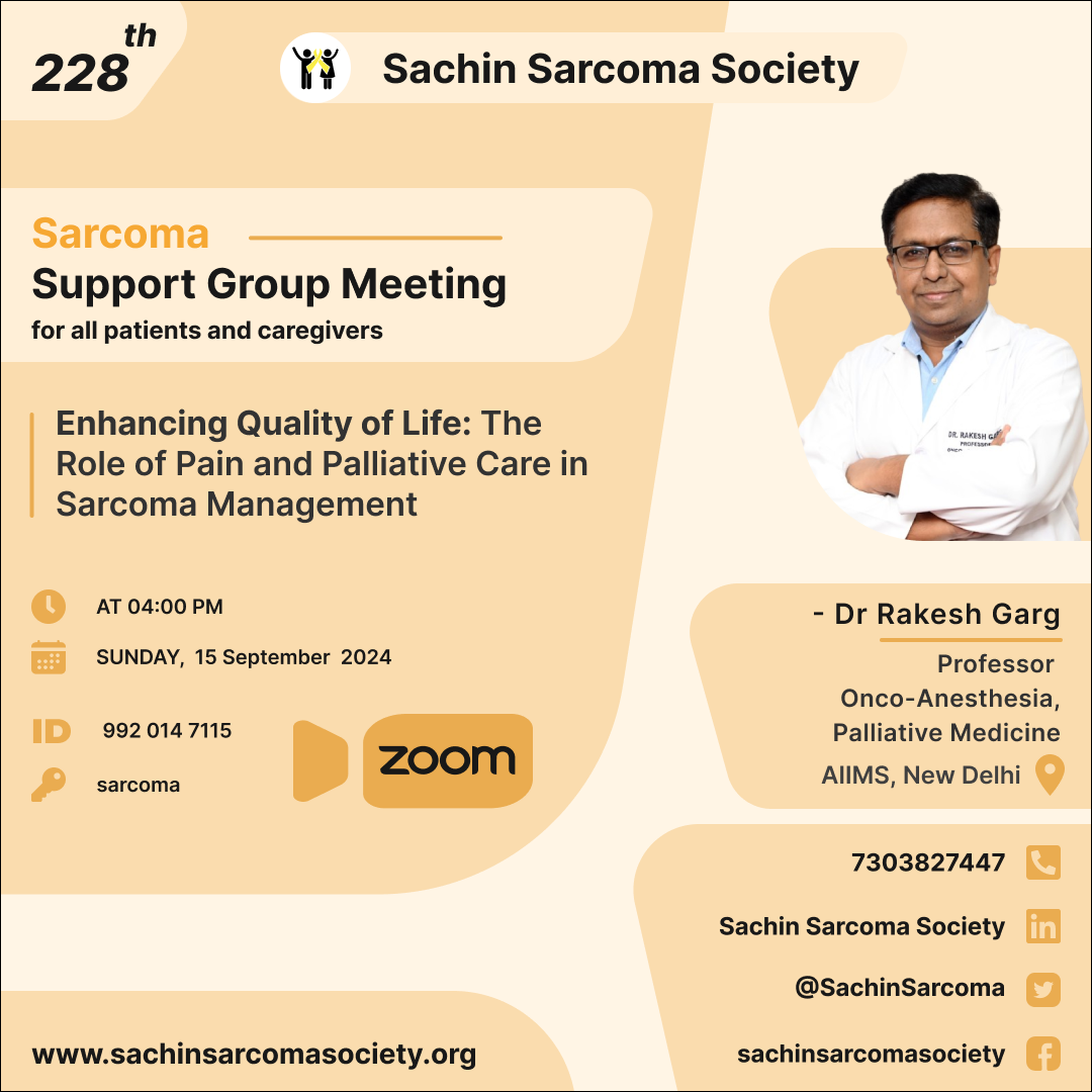 228th Sarcoma Support Group Meeting