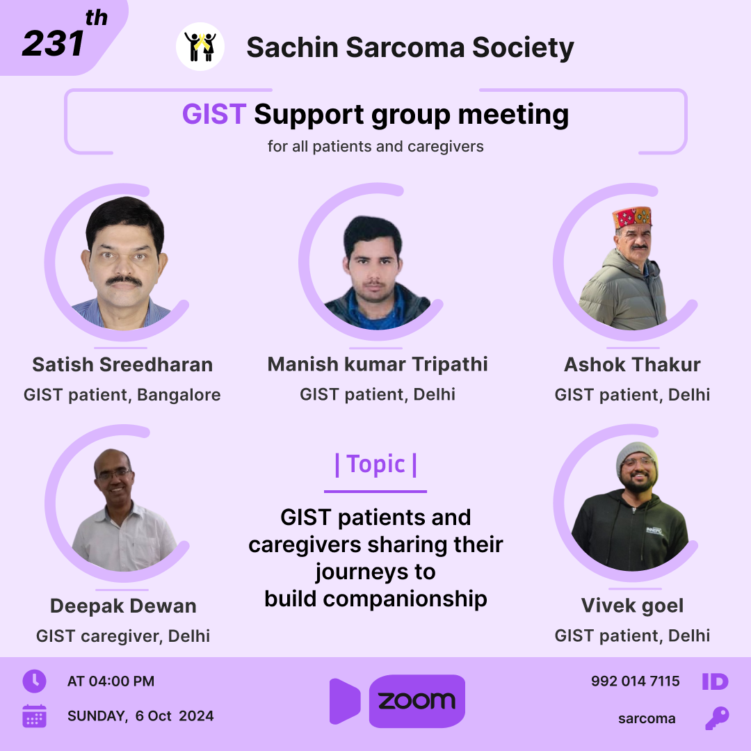 231th Sarcoma Support Group Meeting