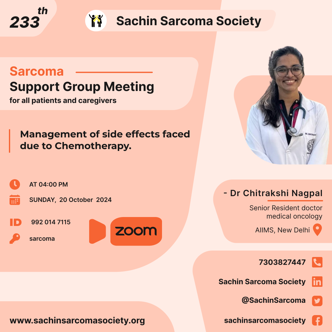 233th Sarcoma Support Group Meeting